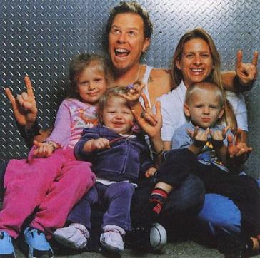 James Hetfield s rodinou